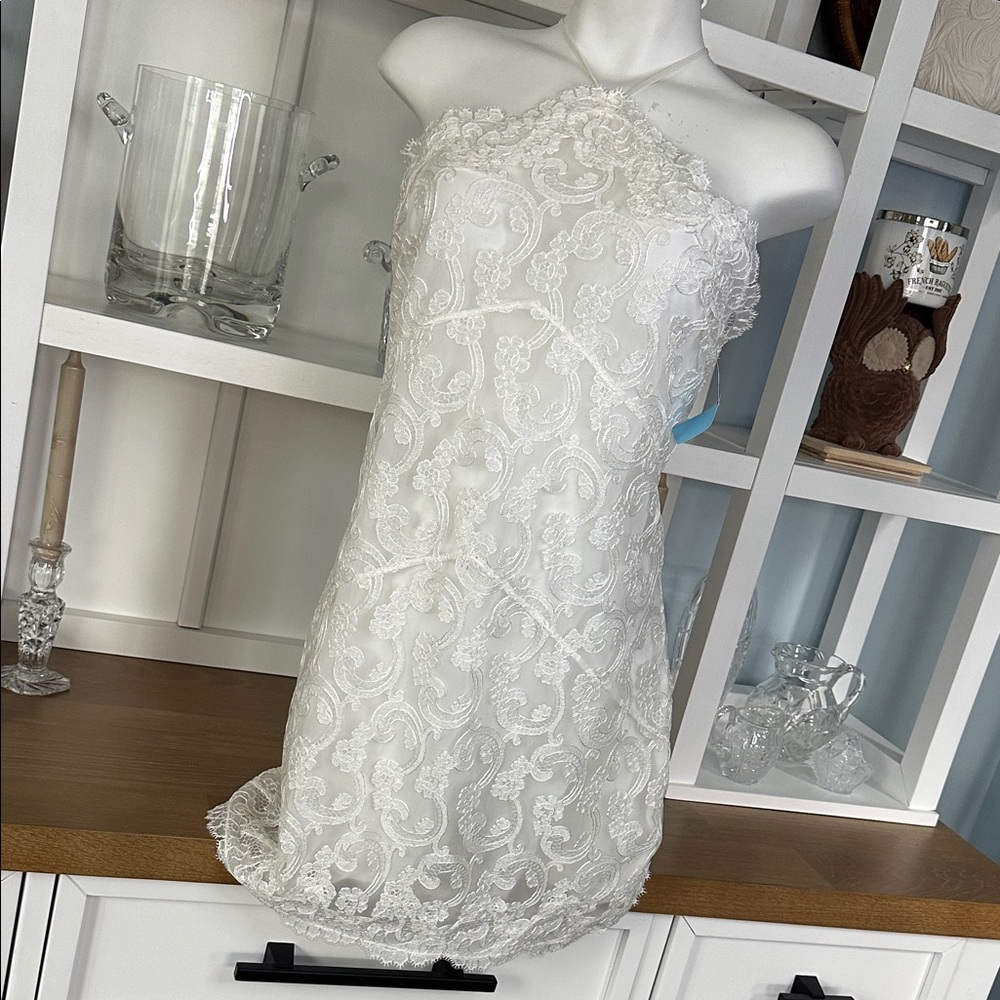 🤍NWOT🤍Victoria's Secret White Lace Intimate Dress